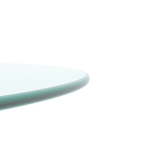 English Elm 36"inch Round Tempered Glass Table Top with Polished Edge for Dining or Patio W241P248366