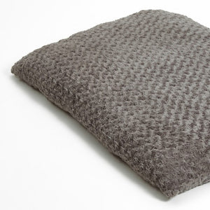 Homeroots Gray 2" X 3" Lux Faux Fur Rectangle Pet Bed Gray Fur 472112