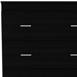 Homeroots 31" Black Three Drawer Dresser  Manufactured Wood 472117