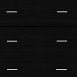 Homeroots 31" Black Three Drawer Dresser  Manufactured Wood 472117