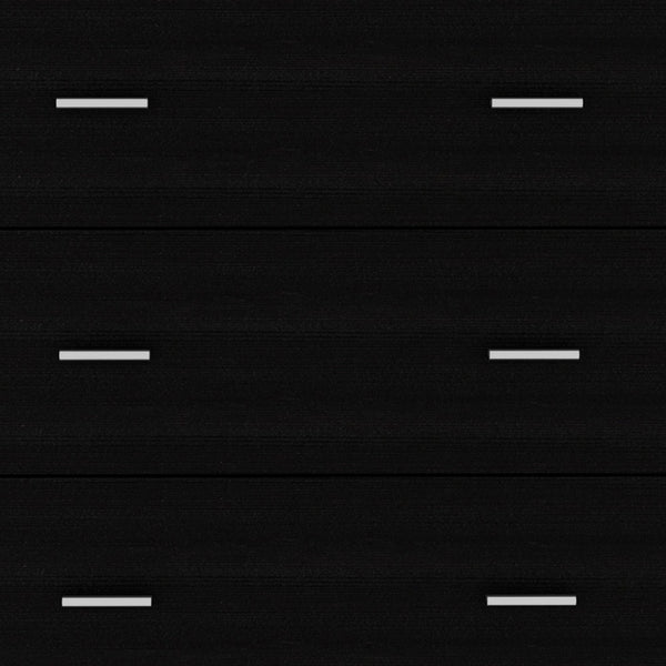 Homeroots 31" Black Three Drawer Dresser  Manufactured Wood 472117