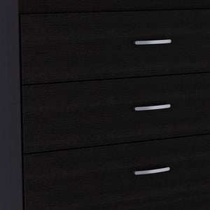 Homeroots 31" Black Three Drawer Dresser  Manufactured Wood 472119