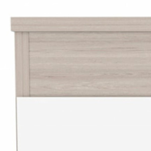 Homeroots 29" Light Gray And White Three Drawer Dresser  Manufactured Wood 472120