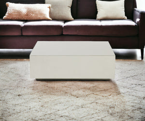 Homeroots Modern Brushed Silver Stainless Steel Coffee Table   472126