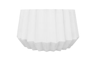 Homeroots Modern White Concrete Abstract Coffee Table   472131