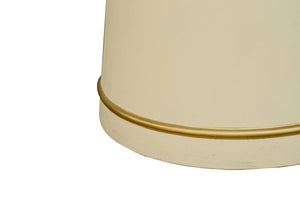 Homeroots Modern Off-white Concrete And Antique Brass Coffee Table   472133