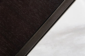 Homeroots Modern White Black And Rose Gold Coffee Table With One Drawer   472139