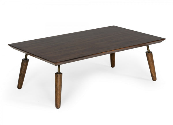 Homeroots Mid Century Modern Acacia Coffee Table   472140