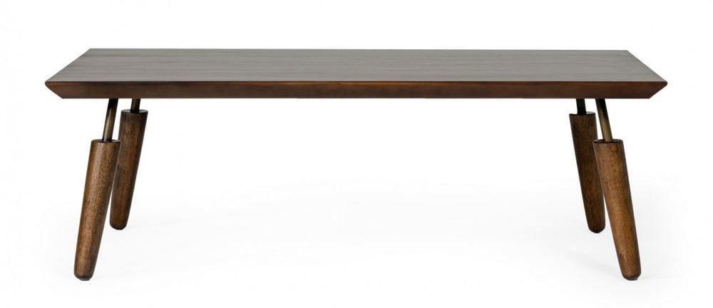 Homeroots Mid Century Modern Acacia Coffee Table   472140