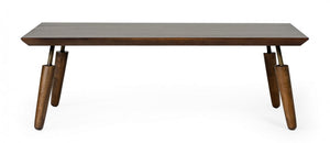 Homeroots Mid Century Modern Acacia Coffee Table   472140