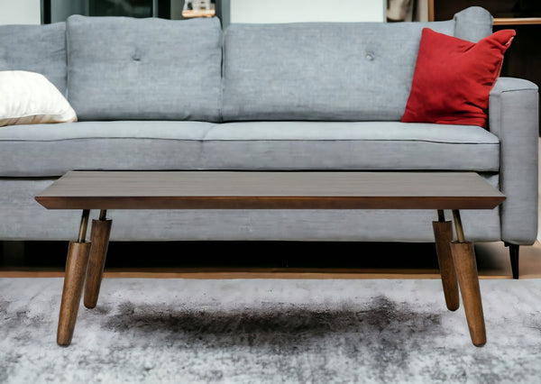 Homeroots Mid Century Modern Acacia Coffee Table   472140