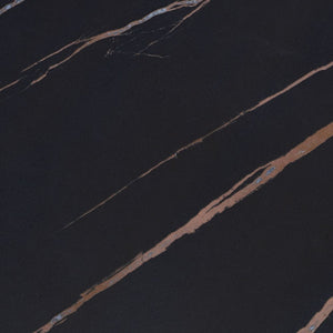 Homeroots Modern Large Black And Gold Ceramic Coffee Table   472145