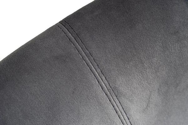 Homeroots Gray Rosegold Velvet Dining Chair  Metal 472149