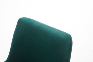 Homeroots Green Velvet Gold Dining Chair  Metal 472165