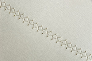 Homeroots Set Of Two White Faux Leather Modern Dining Chairs  Metal 472182