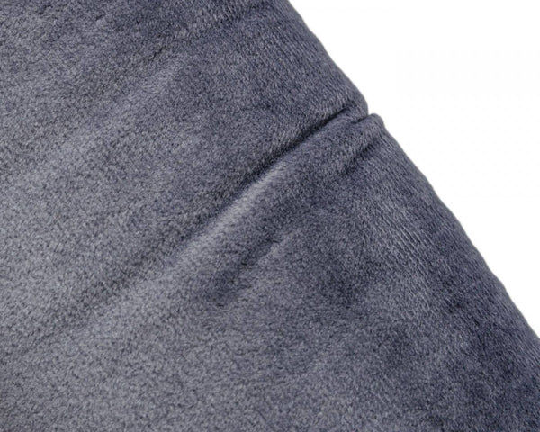 Homeroots Set Of Two Gray Velvet Dining Chairs  Metal 472209