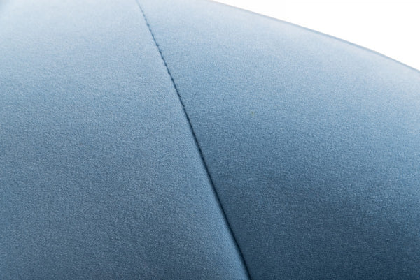 Homeroots Blue Fabric Wrapped Dining Chair  Wood 472212