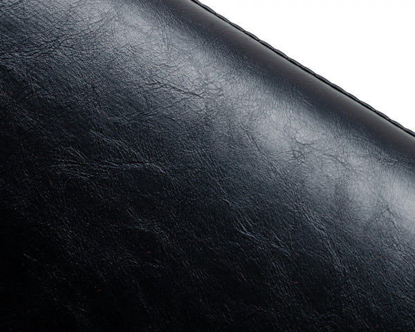 Homeroots Set Of Two Black Faux Leather Moder Dining Chairs  Metal 472214