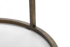 Homeroots Gray And Brass Upholstered Velvet Dining Arm Chair  Metal 472252