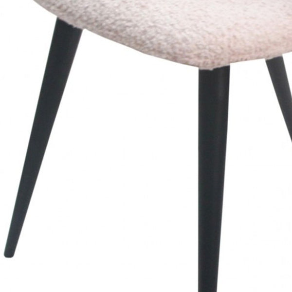 Homeroots Gray Cream Contemporary Dining Chair  Metal 472272