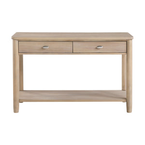 English Elm Classic Wooden End Table with Drawer and Open Shelf, 24" Square Accent Table for Living Room Natural 51.5 L x 23.25 W x 11.25 H B011P285304