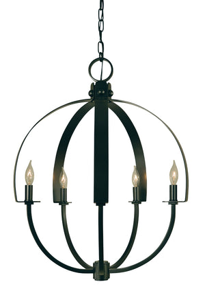 Framburg 5-light Luna Chandelier - Elegant Handmade Fixture With Soft Indirect Lighting For Stunning Ambiance Antique Brass Metal 4725 Ab