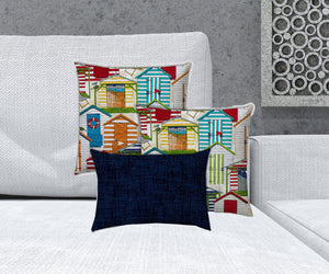 Homeroots Set Of Three 19" X 19" Orange And White Zippered Throw Indoor Outdoor Pillow Cover   472741