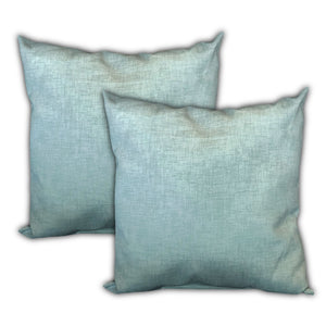 Homeroots Set Of Three 19" X 19" Tan And Seafoam Zippered Solid Color Throw Indoor Outdoor Pillow Cover  Uv Protected Polyester 472854