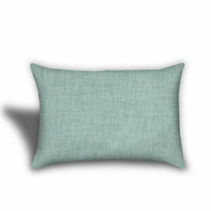 Homeroots Set Of Three 19" X 19" Seafoam And White Zippered Floral Throw Indoor Outdoor Pillow Cover  Uv Protected Polyester 472858