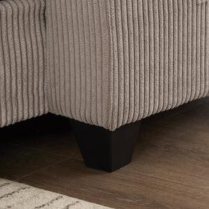 English Elm Convertible Chaise Lounge Sofa Chair & Bed - Corduroy With Usb Ports, Cup Holders & Storage Space N719S002021D