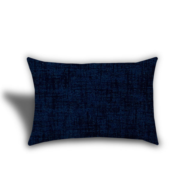 Homeroots Set Of Three 19" X 19" White And Blue Zippered Tropical Throw Indoor Outdoor Pillow Cover  Uv Protected Polyester 472913