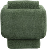 Alessandra Green Chenille Fabric Swivel Accent Chair 472Green Meridian Furniture