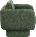 Alessandra Green Chenille Fabric Swivel Accent Chair 472Green Meridian Furniture