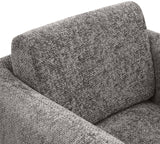 Alessandra Grey Chenille Fabric Swivel Accent Chair 472Grey Meridian Furniture