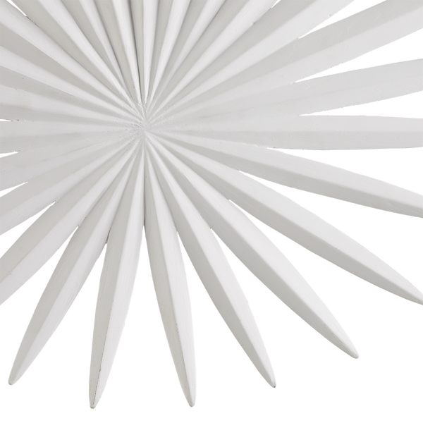 Bismarkia White Wall Sconce - Nature-Inspired Design by Marjorie Skouras, LED, Handcrafted Elegance