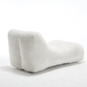 English Elm Creative Bean Bag Sofa Chair with Plush Superfiber Cover and Soft Foam Filling for Luxe Comfort White W1996P266258