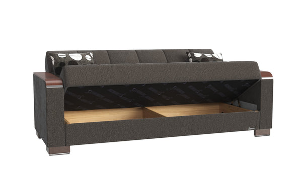 English Elm Primenest Zenaero Upholstered Sofabed With Storage - Stylish Grey Chenille Converts Effortlessly! B030P286545-GIGA