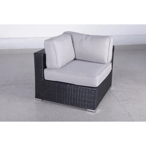 English Elm LSI Fully Assembled Patio Chair Set with Cushions — Durable Wicker Aluminum Frame, Weather-Resistant Comfort Black B120S00069