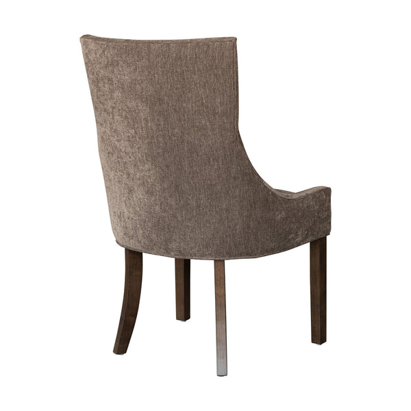 JLA Home Madison Park Signature - Ultra Upholstered dining side chairs set of 2 with solid wood legs, plush chenille seats, tailored trim Brown MPS108-0329