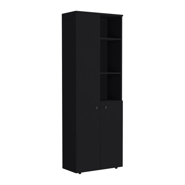English Elm Riner 67" Tall 5-Tier Engineered Wood Storage Cabinet with 2 Doors, 8 Shelves & Slim Modern Design B097P199735