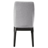 English Elm Light Grey and Grey Oak Upholstered Side Chairs (Set Of 2)