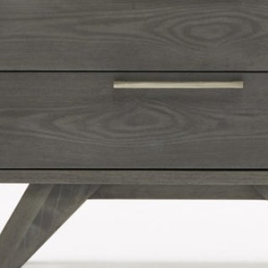 HomeRoots 18" Solid Wood Nightstand with Two Drawers - Modern Design, Fully Assembled Storage Solution for Any Room 473010