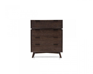 Homeroots 39" Acacia Solid Wood Four Drawer Dresser  Solid Wood 473075