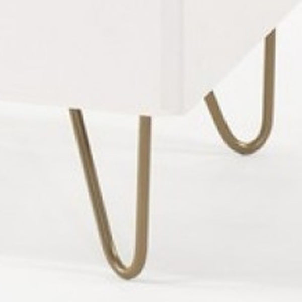 Homeroots 30" White Manufactured Wood Five Drawer Chest  Manufactured Wood 473084