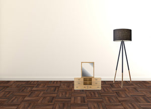 Homeroots 63" Walnut Six Drawer Combo Dresser  Solid And Manufactured Wood 473100