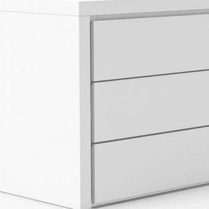 Homeroots 62" White Manufactured Wood Six Drawer Double Dresser  Manufactured Wood 473105