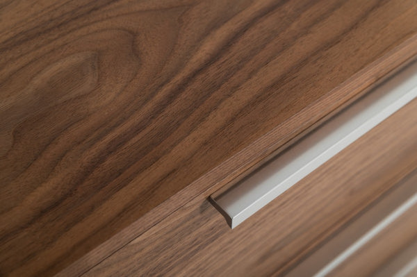 Homeroots 58" Walnut Manufactured Wood Three Drawer Dresser  Manufactured Wood 473106