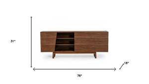 HomeRoots Vintage Walnut Veneer Six Drawer Dresser – Mid-Century Charm with Versatile Storage & Timeless Design 473107
