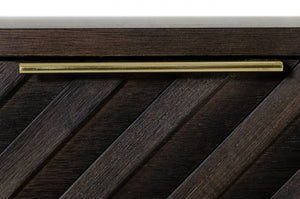 Homeroots 65" Dark Brown Solid Wood Six Drawer Double Dresser  Solid Wood 473108