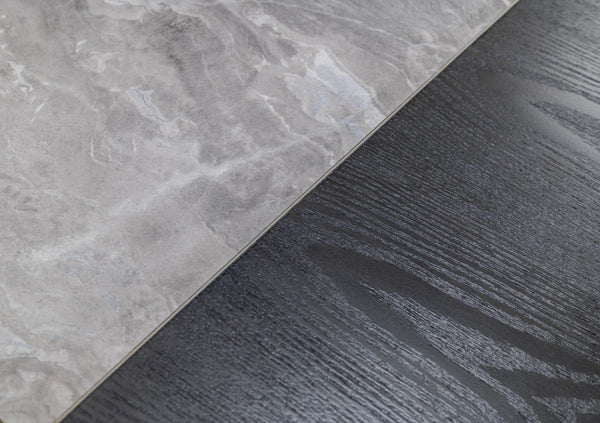 Homeroots 63" Grey Faux Marble And Black Wood Six Drawer Double Dresser  Manufactured Wood 473112